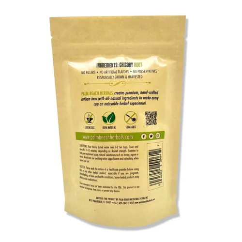 Vista 2 de Palm Beach Medicinal Herbs - Té de raíz de achicoria tostada - Serie de té de hierbas puras, 30ct