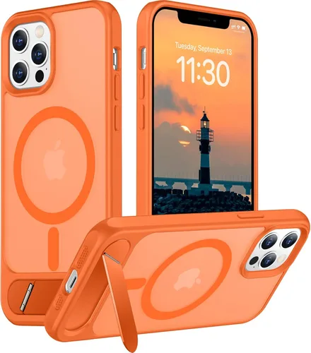 Vista 197 de Funda para iPhone 11 con compatibilidad magnética, [Soporte invisible incorporado][Compatible con MagSafe]