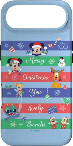 Vista 27 de Funda para iPhone 16 Disney 100 Mickey & Friends Merry Christmas You Lovely Bunch