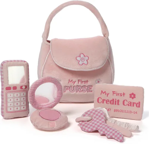 Vista 3 de GUND Baby Mi Primera Canasta de Pascua Juego de Peluche de 5 Piezas con Sonajero, Chirriador y Juguetes de Peluche Arrugados, Juguete Sensorial