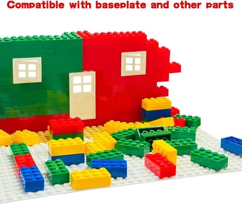 Vista 5 de Taken All Juego de 120 bloques de construcción clásicos de bloques de construcción MOC de 2 x 4 piezas de ladrillos básicos de construcción, piezas