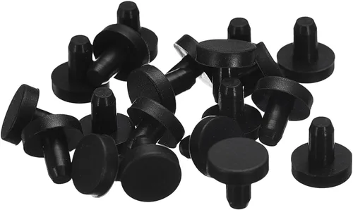 Vista 45 de uxcell 16 Piezas de Tapones de Goma Negros, 2.7mm para Agujeros de Enchufe de 2-2.5mm/0.08-0.1