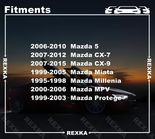 Vista 3 de Rexka 30 clips de retención para panel de moldura de puerta elevadora para Mazda B467-68-AC3-02 Mazda 5, CX-7, CX-9, Miata, Millenia, MX-6, RX-7