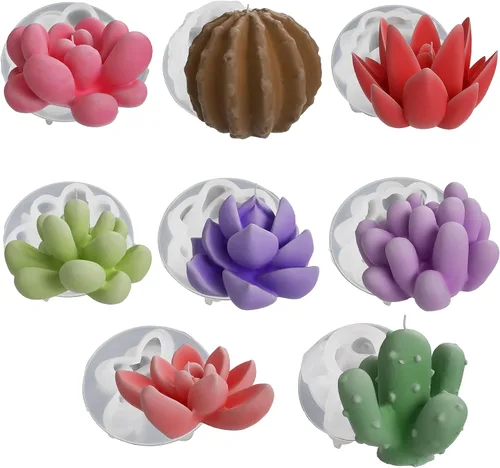 Vista 12 de Molde de silicona de fundición de resina animal de cilindro de ciervo para decoración casera y fabricación de velas Molde espiral de onda
