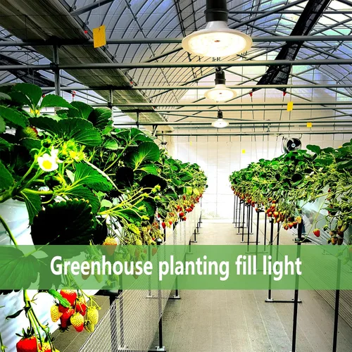 Vista 8 de Luces LED de Crecimiento para Exteriores, Luz de Crecimiento de Cadena Impermeable, Luces de Crecimiento de Plantas de Espectro Completo con Cable