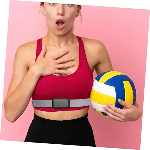Vista 5 de KOMBIUDA Monitor de pecho correa elástica cómoda reemplazo suave tela deportes al aire libre fitness monitor
