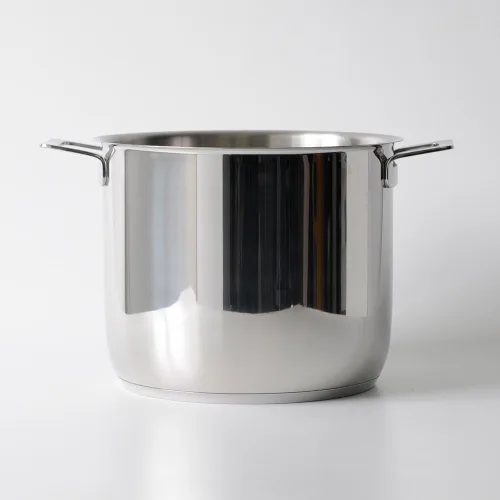 Vista 2 de A Di Alessi,AJM100/24 "POTS & PANS", olla de acero inoxidable 18/10 pulido con espejo, 9 cuartos de galón 10 oz