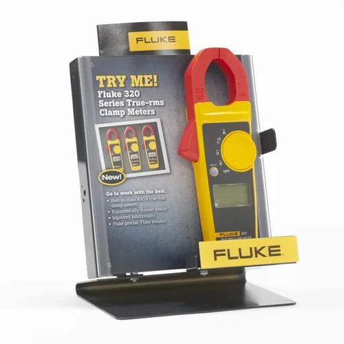 Vista 7 de Fluke 323 Medidor de Abrazadera para Electricistas Comerciales/Residenciales, Mide Corriente CA hasta 400 A, Mide Voltaje CA/CC hasta 600 V