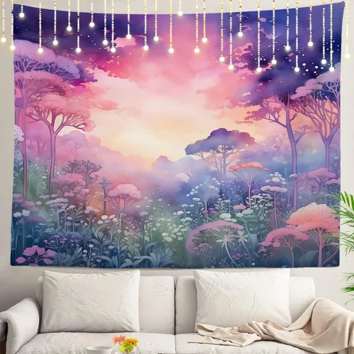 Vista 37 de Shrahala Circles Tapestry, Abstract Art With Various Circles Wall Hanging Hd Print Polyester Backdrop For Dorm Room Bedroom 30 X 40 In