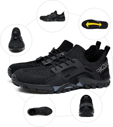 Vista 6 de SOBASO Zapatos de agua para mujeres y hombres, secado rápido, para natación, playa, zapatos acuáticos para deportes acuáticos, buceo, senderismo