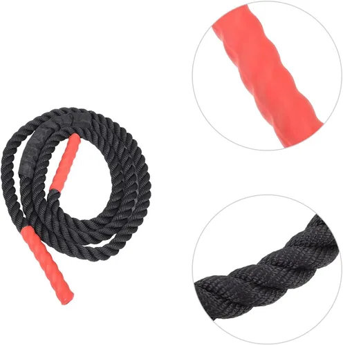 Vista 2 de Toyvian Cuerda de saltar de alta resistencia para entrenamiento de fuerza para adultos, MMA, boxeo, gimnasio, entrenamiento