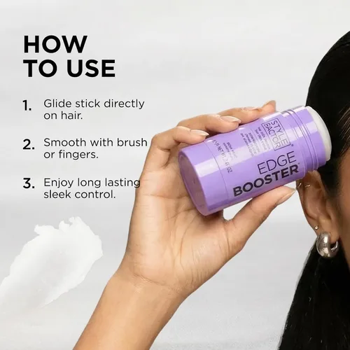 Vista 4 de Style Factor EDGE BOOSTER - Barra de cera para el cabello con cera de abejas Barra de pomada lisa para cabello suelto, puntas y cabello de bebé
