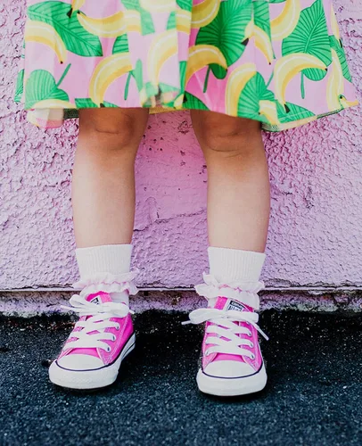 Vista 5 de Calcetinas para niña con pliegues vaporosos Jefferies Socks paquete con 2 pares
