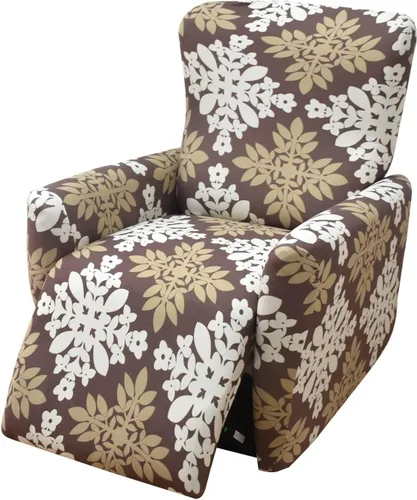Vista 25 de Fundas para silla reclinable para silla reclinable, 4 piezas, funda para sofá reclinable con bolsillos, funda elástica antideslizante y reclinable