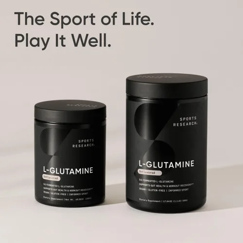 Vista 6 de Sports Research L-Glutamina - Recuperación de Entrenamiento, Salud Inmunológica y Apoyo a la Salud Intestinal - 5 G por Porción - 17.64 Oz (500 g)