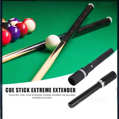 Vista 4 de Watris Veiyi 12.6inch Pool Cue Extender, Billiard Cue Sticks, Telescopic Pool Stick, Aluminium Alloy Billiard Accessories Extender