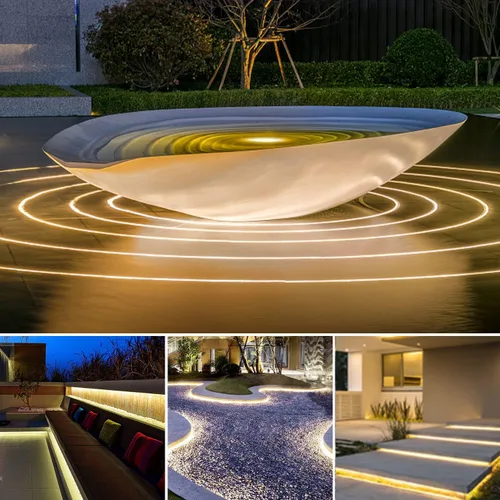 Vista 6 de dephen Tira de luces LED COB para exteriores de 16.4 pies, DC24 V 4000 K, 528 LEDS/m, IP67 impermeable cortable con cinta 3M para el hogar, balcón