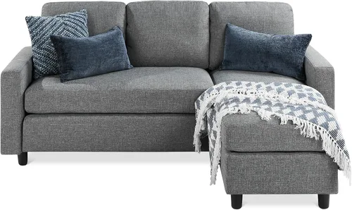 Vista 16 de Best Choice Products Sofá biplaza moderno para sala de estar, sillón reclinable de pana, funda extraíble, cojines de resorte, marco de madera