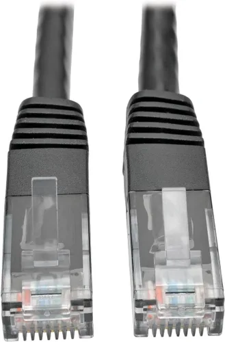 Vista 6 de Tripp Lite Cable de conexión moldeado Gigabit Cat6 Cat5e RJ45 M/M 550MHz Gris