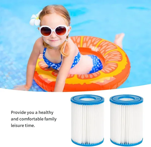 Vista 3 de Cartucho de filtro de piscina para bomba de filtro tipo II 58094 para piscinas sobre el suelo, filtro de jacuzzis compatible con bomba de filtro