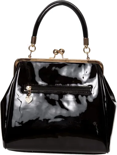 Vista 3 de Dancing Days American Vintage Rockabilly Retro 50s Top Handle Bolso Bolso - Negro (Talla única)