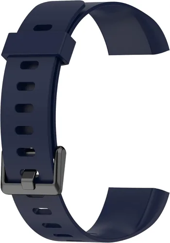 Vista 4 de La correa deportiva es adecuada para la correa de reloj inteligente MorePro V19 (negro azul marino)