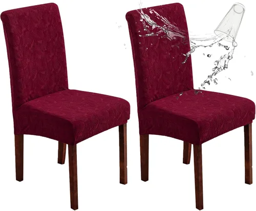 Vista 38 de Fundas impermeables para sillas de comedor, fundas elásticas para sillas Parsons, para comedor, cocina, funda protectora para silla de comedor
