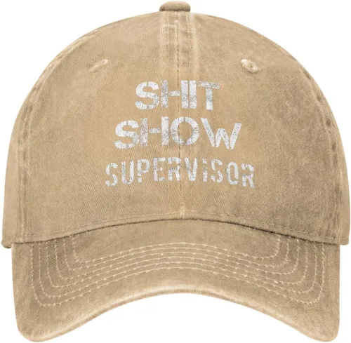 Vista 13 de Shit Show Supervisor Hat para mujer, gorra de béisbol vintage