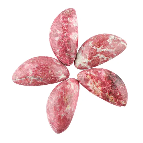 Vista 8 de CRYSTALIS Al por mayor 5 piezas de piedra preciosa natural K2 jaspe suelta en bruto, cabujones para hacer joyería, piedras pulidas de chakra