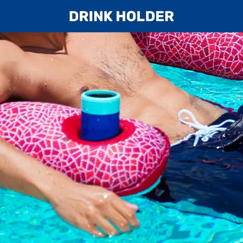Vista 5 de Aqua Mosaic - Flotador de piscina 3 en 1 – Silla flotante inflable para adultos con palanca de ajuste de longitud – Uso como salón, silla
