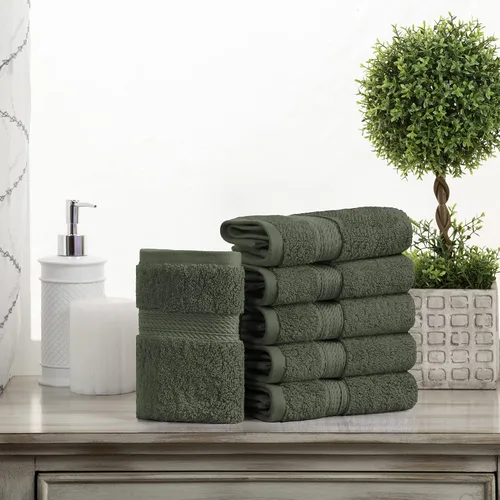 Vista 174 de BNM Toallas de Algodón Egipcio de Peso Pesado, Ideales para Baño, Ducha, Spa, Hotel, 800 GSM, Toallas Faciales/de Aseo, Toallas de Mano, Toallas