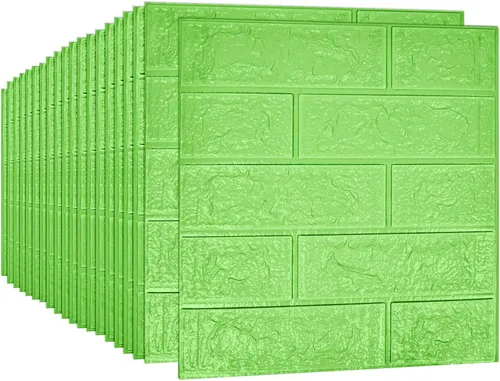 Vista 12 de 10 paneles de pared 3D negros, cobertura de 14.5 pies cuadrados, adhesivo imprimible con paneles de pared de espuma de polietileno autoadhesivos