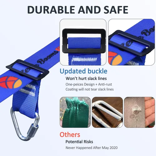 Vista 4 de Accesorios para el curso de obstáculos Ninja Warrior, nueva hebilla para eslingas de 2" de ancho, eslinga sin desgarros
