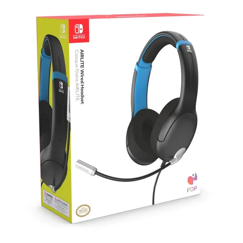 Vista 8 de PDP AIRLITE - Auriculares estéreo para juegos con micrófono para Nintendo Switch/Lite/OLED, micrófono con cancelación de ruido con cable, ligero