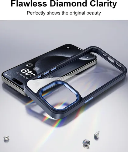 Vista 384 de HOOMIL Funda para iPhone 7 Plus/iPhone 8 Plus de 5.5 Pulgadas, sin amarillamiento, protección contra caídas, cubierta trasera dura transparente