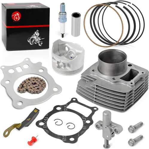 Vista 3 de Kit de pistón de cilindro + anillos + cadena de distribución + tensor + brazo tensor para Honda 350ES 350S Rancher 350 TRX350 TE/TM/FE/FM 2000-2006