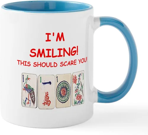 Vista 26 de CafePress Mahjong Mugs - Taza de café de cerámica de 11 oz (11.0 fl oz)