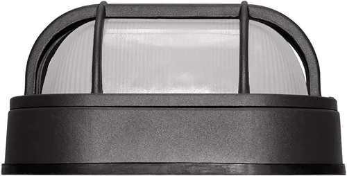 Vista 2 de Euri Lighting EOL-WL13BK-2050e - Carcasa de aluminio, luz de pared LED integrada para exteriores, clasificación húmeda, 6.2 vatios, 434 lúmenes