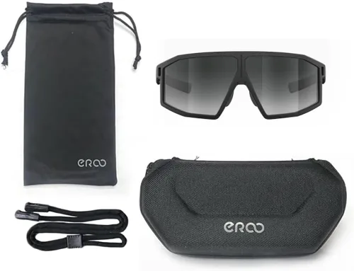 Vista 9 de EAZYRUN F26 tendencia moderna elegante HD polarizadas gafas de sol mujeres hombres correr pesca senderismo golf regalos deportes al aire libre