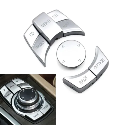 Vista 8 de Botón multimedia del botón del controlador iDrive CIC para BMW Negro, 6 unidades para BMW 1' E81 E82 E88/3' E90 E92 E93/5' E60 E61/6' E63 E64/X1