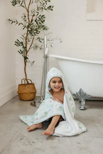 Vista 24 de Copper Pearl Toallas de baño con capucha, toallas de baño de tela de rizo de primera calidad con capucha, bolsillos y diseños geniales, ideales