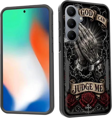 Vista 156 de Funda para Galaxy S26 FE, doble capa, protección contra caídas de grado militar de 10 pies, antideslizante, resistente a prueba de golpes, para Cruz