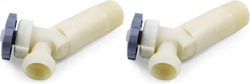 Vista 6 de Camco 11523 Válvula de drenaje de calentador de agua de plástico de 3/4 pulgadas con vástago de 2-1/2 pulgadas, color blanco