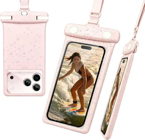 Vista 10 de wellhouse Funda impermeable para teléfono, funda impermeable para iPhone 17 16 15 14 13 Pro Max XS Samsung, IPX8 3D bolsa seca para teléfono celular