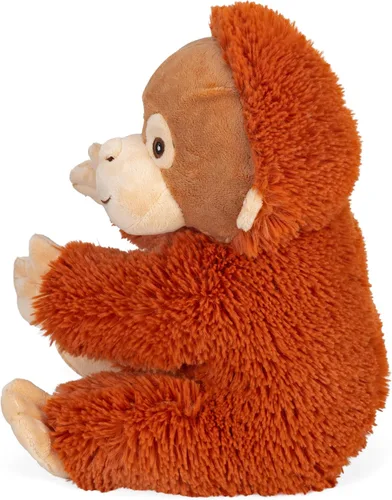 Vista 3 de Wild Republic Ecokins, Orangután, animal de peluche, 12 pulgadas, regalo para niños, juguete de peluche, hecho de botellas de agua recicladas