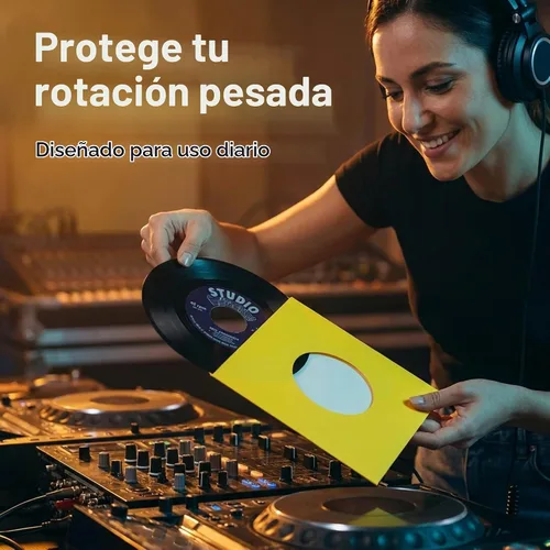 Vista 4 de Fundas para discos de vinilo de 45 rpm – 7 pulgadas, protección sin ácidos, cubiertas de papel multicolor para discos individuales de 7 pulgadas