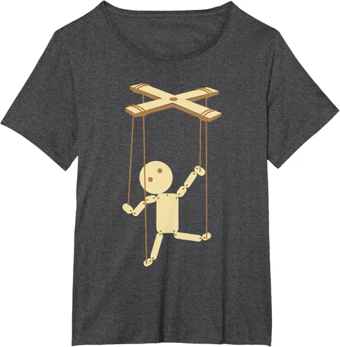 Vista 31 de Puppeteering - Camiseta de marionetas Ventrílocuo de tiriteros, Negro, S