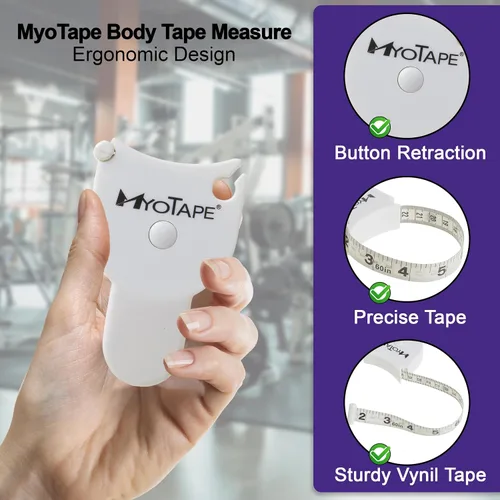 Vista 2 de AccuFitness MyoTape, MT05, Blanco, 1, 1