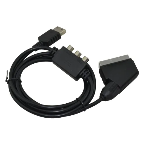 Vista 3 de Cinpel RGB Scart Cable With AV Adapter for SEGA Dreamcast