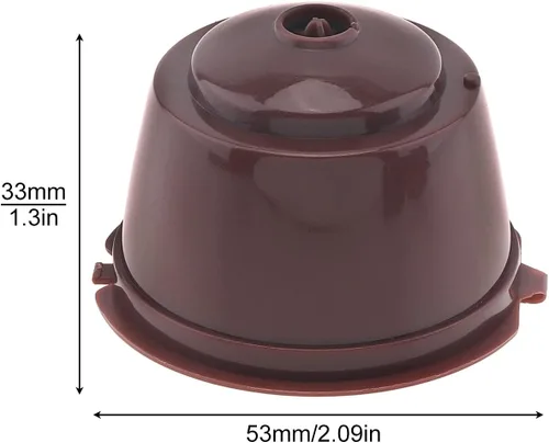 Vista 6 de Cápsula de café reutilizable para cafeteras Nescafe Dolce Gusto, paquete de 6 filtros de cápsulas de café coloridos recargables con cepillo